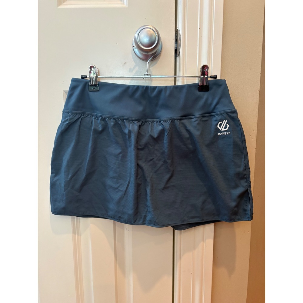 Dare 2B Womens Blue Active Athletic Skort Built-in Animal Print Shorts Size 4 XS